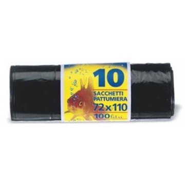 PETE SACI GUNOI INDUSTRIAL NEGRU NYLON 72X110 X10