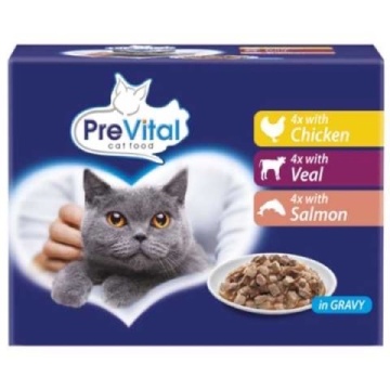 PREVITAL HRANA PISICA 12X100 PUI VITEL SOMON BUCATI