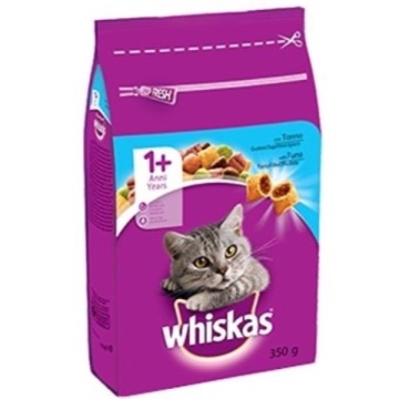WHISKAS HRANA PISICA CROCANTE TON SI LEGUME 300 GR