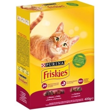 FRISKIES CROCHETE PISICA VITA PUI SI LEGUME 400 GR