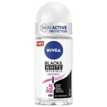 NIVEA DEODORANT ROLL-ON BLACK & WHITE INVISIBLE FEMEI