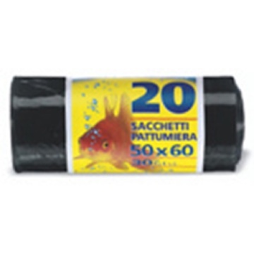 PETE SACI MENAJ NEGRI NYLON 50X60 X20