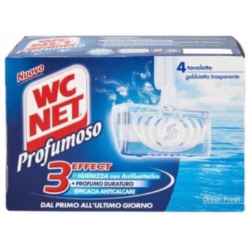 WC NET TABLETA SOLIDA PARFUMATA OCEAN 4 BUC