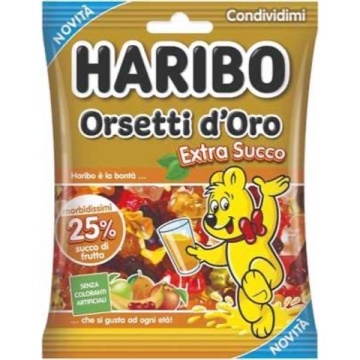 CARAMELLE HARIBO URSULETI DE AUR CU SUC 150 GR