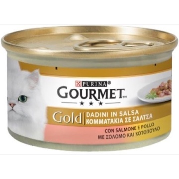 GOURMET GOLD BUCATI SOMON SI PUI 85 GR