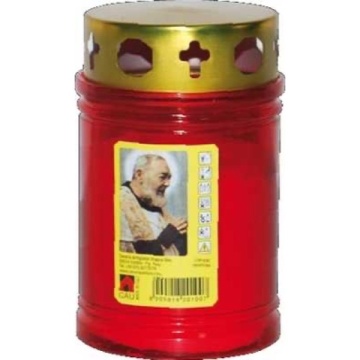 LUMANARI CIMITIR T20 ROSU CU CAPAC