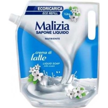 MALIZIA SAPUN LICHID LAPTE REZERVA PLIC 1 L
