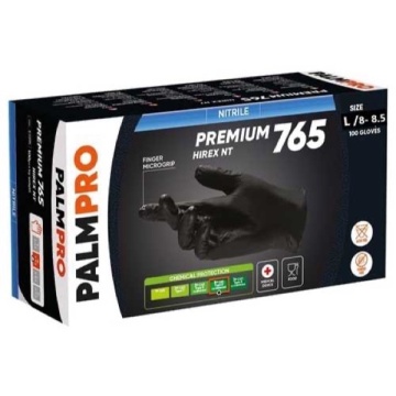 MANUSI NITRIL 100 BUC NEGRE L