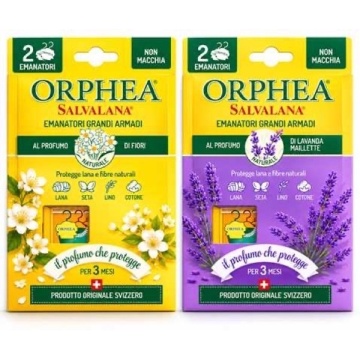 ORPHEA PROTECȚIE ANTIMOLII PENTRU DULAPURI MARI X2 ASORTATE