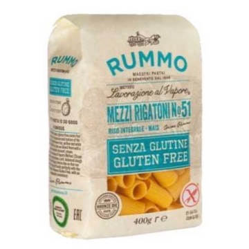 RUMMO FARA GLUTEN MEZZI RIGATONI NR 51 400 GR