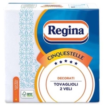 SERVETELE DE MASA REGINA 5 STELLE DECOR 2 STRATURI 38X38