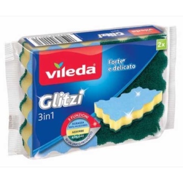 VILEDA GLITZI 3IN1 BURETE + FIBRA 2 BUC