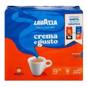 CAFEA LAVAZZA CREMA E GUSTO FORTE 2X250 GR