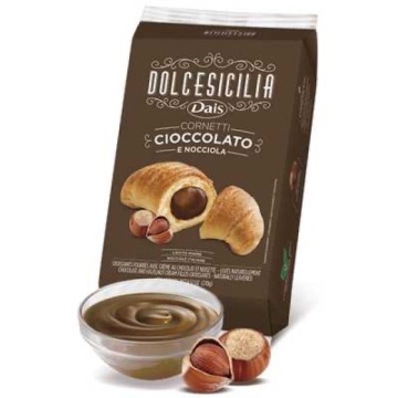 CORNURI DAIS CU CREMĂ DE CIOCOLATĂ ȘI ALUNE 270 G
