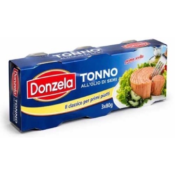DONZELA TON ÎN ULEI DE SEMINȚE 80 G X3