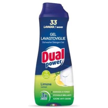 DUAL POWER GEL MASINA DE SPALAT VASE LAMAIE 33 SPALARI 0.66 L