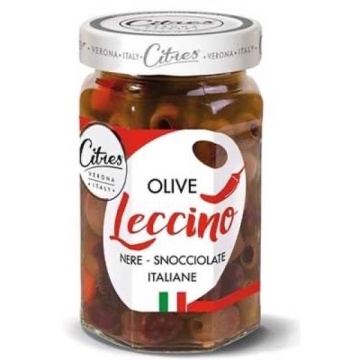 MASLINE NEGRE LECCINO FARA SAMBURI IN ULEI CITRES 285 GR