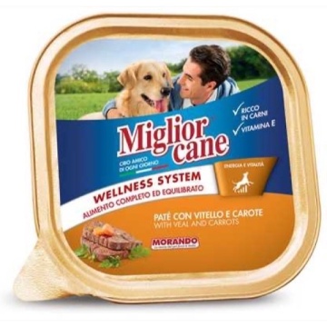 MIGLIOR CANE TAVA VITEL CU MORCOVI 300 GR