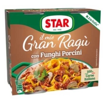 SOS STAR GRAN RAGU PORCINI 2X180 GR