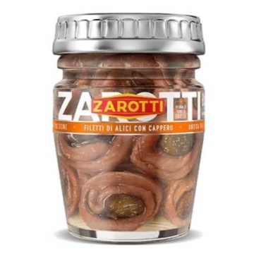 ALICI ZAROTTI RULOURI CU CAPERE IN ULEI DE FLOAREA SOARELUI 60 GR