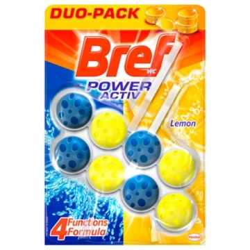 BREF WC POWER ACTIV LEMON 4 BUC