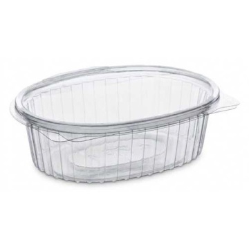 CASEROLĂ DIN PLASTIC OVALĂ CU CAPAC 150 ML X100