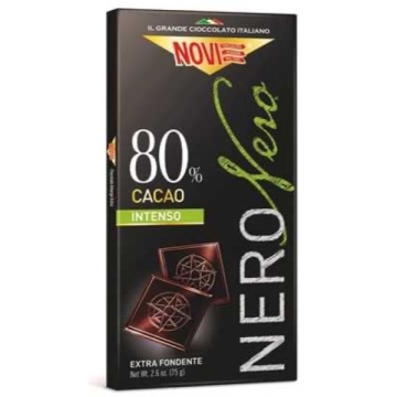 CIOCOLATA NOVI TABLETA NEAGRA 80% 75 GR