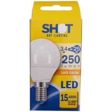 ELDX2 BEC LED OPAL SFERA E14 3.4W=25W