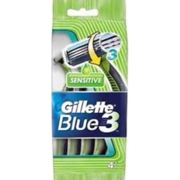 GILLETTE BLUE 3 SENSITIVE 4 BUC