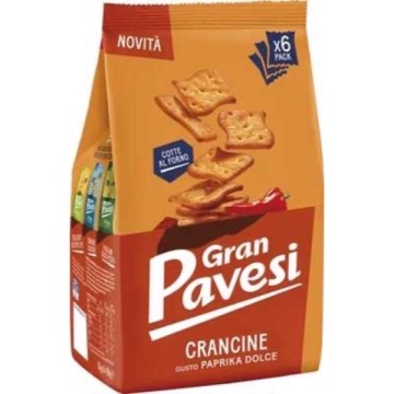 GRAN PAVESI CRACKERS PAPRIKA 180 GR