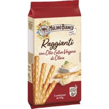 GRISINE MULINO BIANCO RAGGIANTI 230 GR