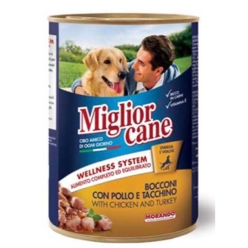 MIGLIOR CANE BUCATI PUI 400 GR