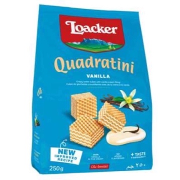 NAPOLITANE LOACKER PĂTRATE VANILIE 250 G