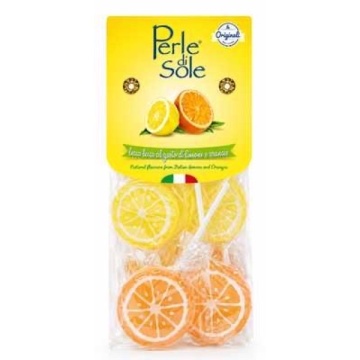 PERLE DI SOLE BOMBOANE TIP ACADEA CU LĂMÂIE ȘI PORTOCALE 140 G