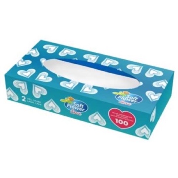 SERVETELE SOFT FLOWER 2 STRATURI 100 BUC