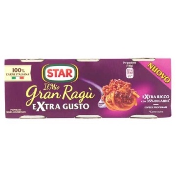 SOS STAR GRAN RAGU EXTRA GUSTO 3X100 GR