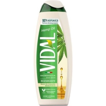 VIDAL GEL DE DUS ULEI DE CANEPA 500 ML