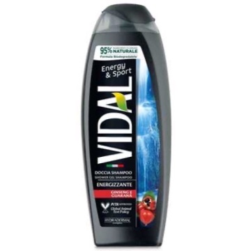VIDAL SAMPON SI GEL DE DUS ENERGY SPORT GINSENG 250 ML