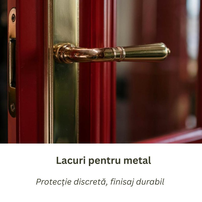 Lac profesional transparent pentru protecția suprafețelor metalice lucioase sau mate.