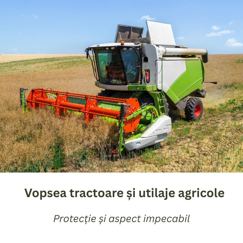 vopsea tractoare Fendt, Case, John Deere