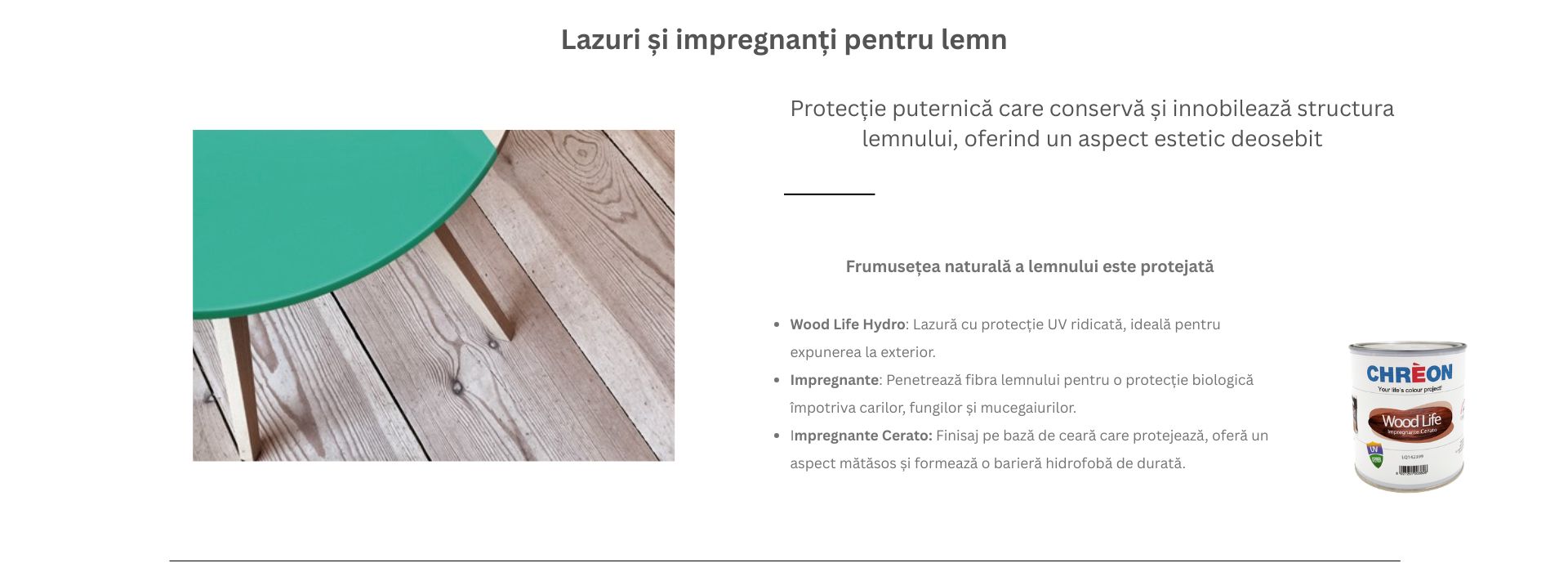 Lazuri si impregnanti pentru lemn