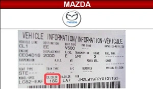 SPRAY VOPSEA AUTO MAZDA PREPARATĂ DUPĂ CODUL MAȘINII 400ML - Img 3