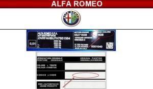 VOPSEA AUTO ALFA ROMEO PREPARATĂ DUPĂ CODUL MAȘINII 100 ML - Img 3