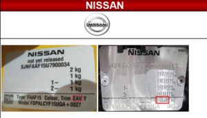 SPRAY VOPSEA AUTO NISSAN PREPARATĂ DUPĂ CODUL MAȘINII 400ML - Img 3