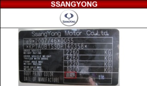 SPRAY VOPSEA AUTO SSANG YONG PREPARATĂ DUPĂ CODUL MAȘINII 400ML - Img 3