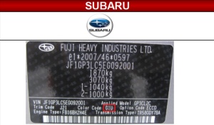 VOPSEA AUTO SUBARU PREPARATĂ DUPĂ CODUL MAȘINII 100 ML - Img 3