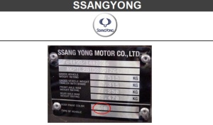 SPRAY VOPSEA AUTO SSANG YONG PREPARATĂ DUPĂ CODUL MAȘINII 400ML - Img 4