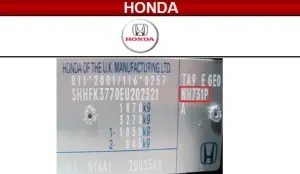 VOPSEA AUTO HONDA PREPARATĂ DUPĂ CODUL MAȘINII 100 ML - Img 3