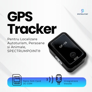 GPS Tracker Pentru Localizare Autoturism, Persoane Si Animale, Nano Sim Card 2G GSM, Inregistrare Vocala, Negru - Img 2