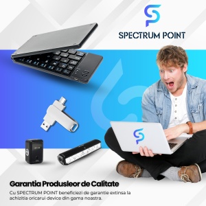 Tastatura Pliabila Universala, conectare Bluetooth, fara fir, compatibila Windows / Android / IOS / Sisteme PC / Laptop / Tableta, Negru - Img 8